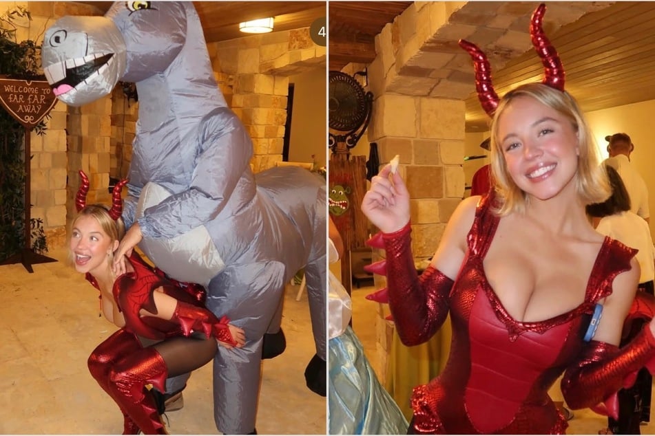 Sydney Sweeney rocks sexy Dragon costume at Shrek-themed Friendsgiving