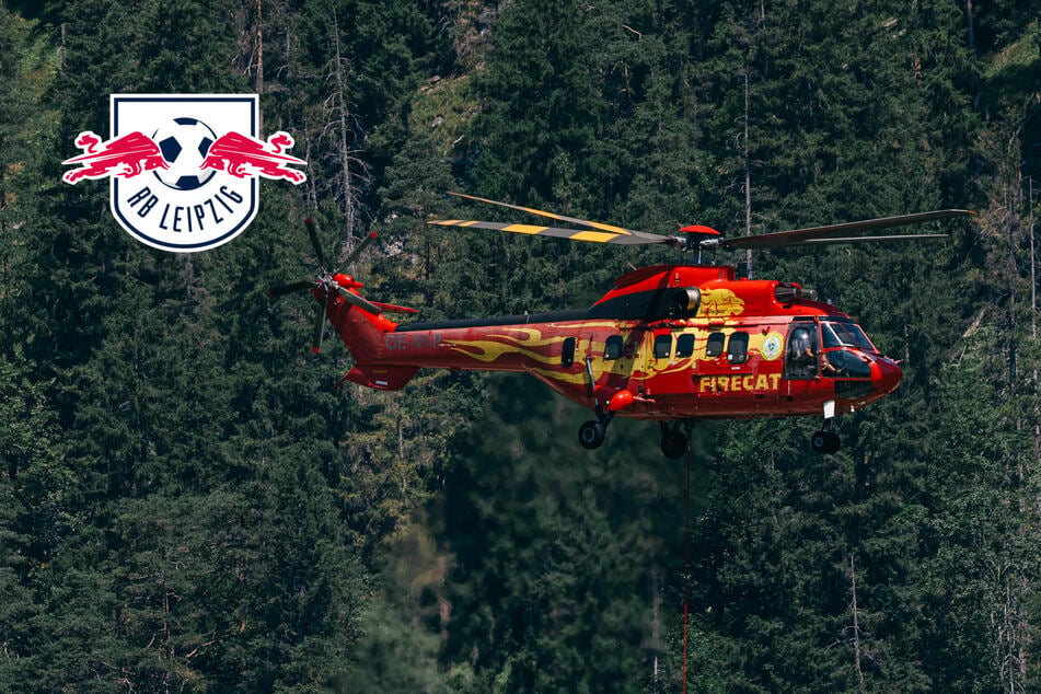 RB Leipzig im Trainingslager: Helikopter-Einsatz mitten in der ersten Einheit!