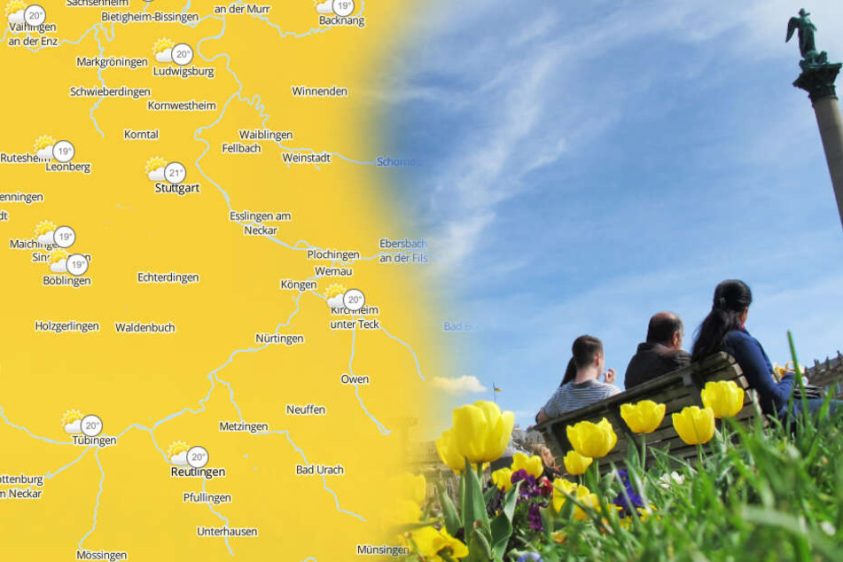 Am Mittwoch steigt das Quecksilber auf bis zu 25 Grad. (Montage)