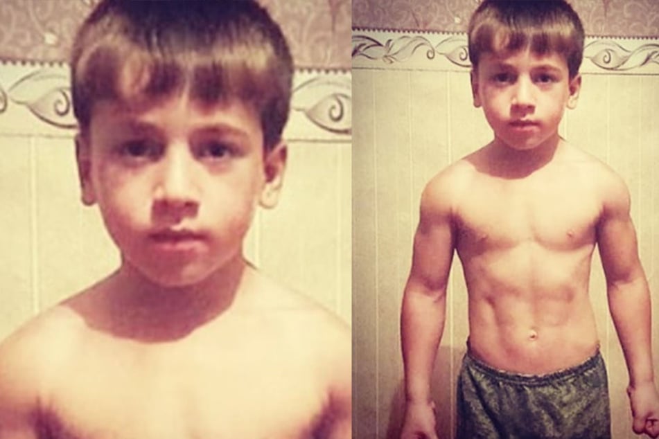 Fünf Jahre alt, Sixpack: Rachim Kuriyev.