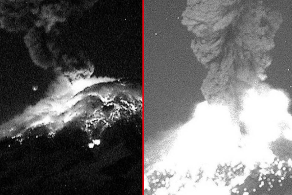 Der Vulkan Popocatépetl ist erneut ausgebrochen.