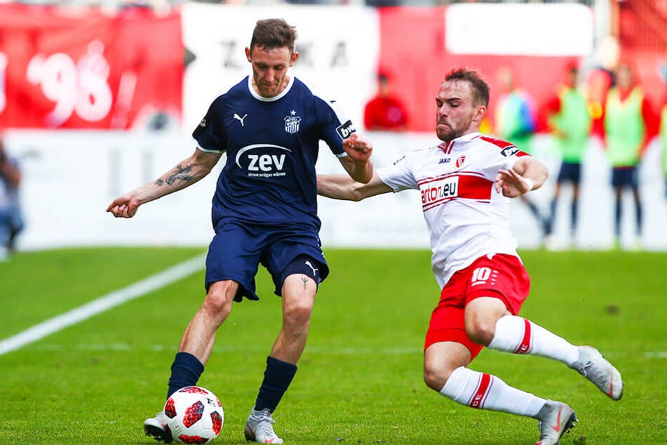 Fabio Viteritti (r.) im Duell mit seinem zukünftigen Mannschaftskollegen Christian Bickel.