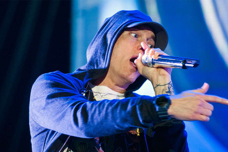 Bekennender Trump-Gegner: Der Rapper Eminem (47) aus Detroit.