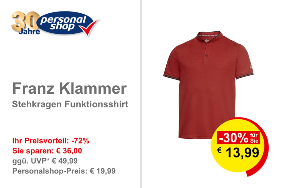 Franz Klammer Stehkragen Funktionsshirt