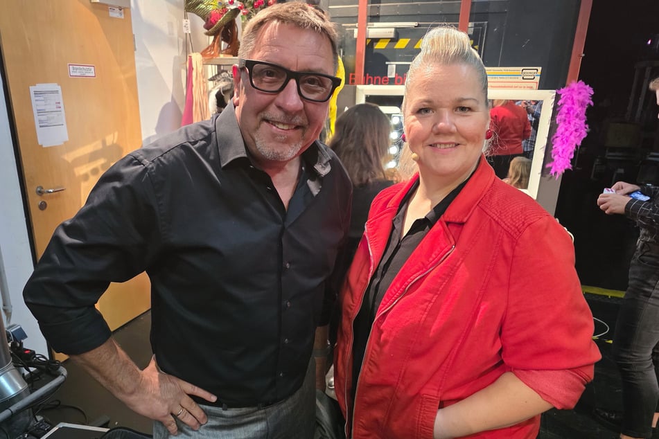 Thomas Böttcher (61) und Manuela Wisbeck (43) plauderten angeregt hinter den Kulissen.
