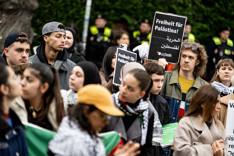 Am 3. November gab es schon einmal eine Pro-Palästina-Kundgebung an der Freien Universität in Berlin. (Archivbild)