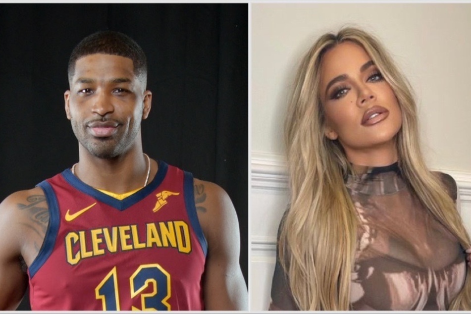 Back on? Fans are buzzing amid rumors that Khloé Kardashian is back with Tristan Thompson (l).
