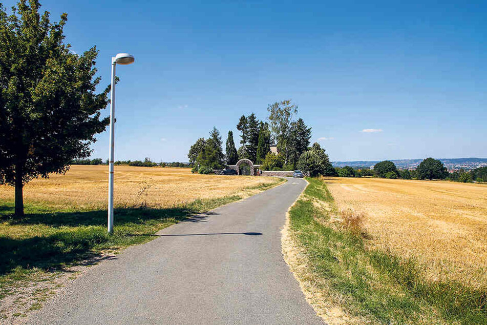 Am Friedhofsweg in Dölzschen missbrauchte ein Radler ein Kind (11) schwer.