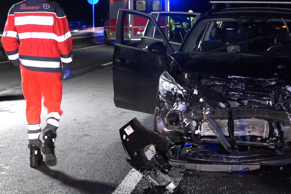 Auch dieser Wagen war an dem Crash auf der A67 beteiligt.