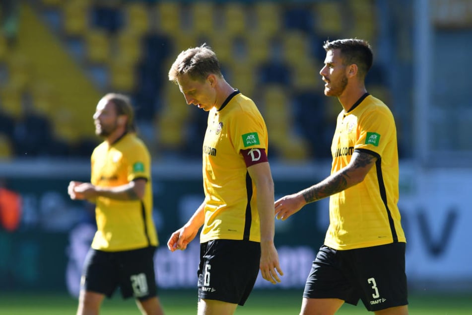 Hängende Köpfe nach der ersten Halbzeit: Dynamo bemühte sich, doch am Ende der zweiten Englischen Woche in Serie schwanden die Kräfte.