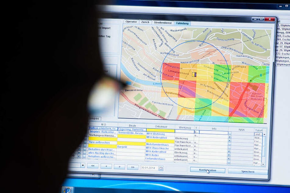 So sieht die Software "Precobs" aus. Es soll helfen, Wohnungseinbrüche vorherzusagen.