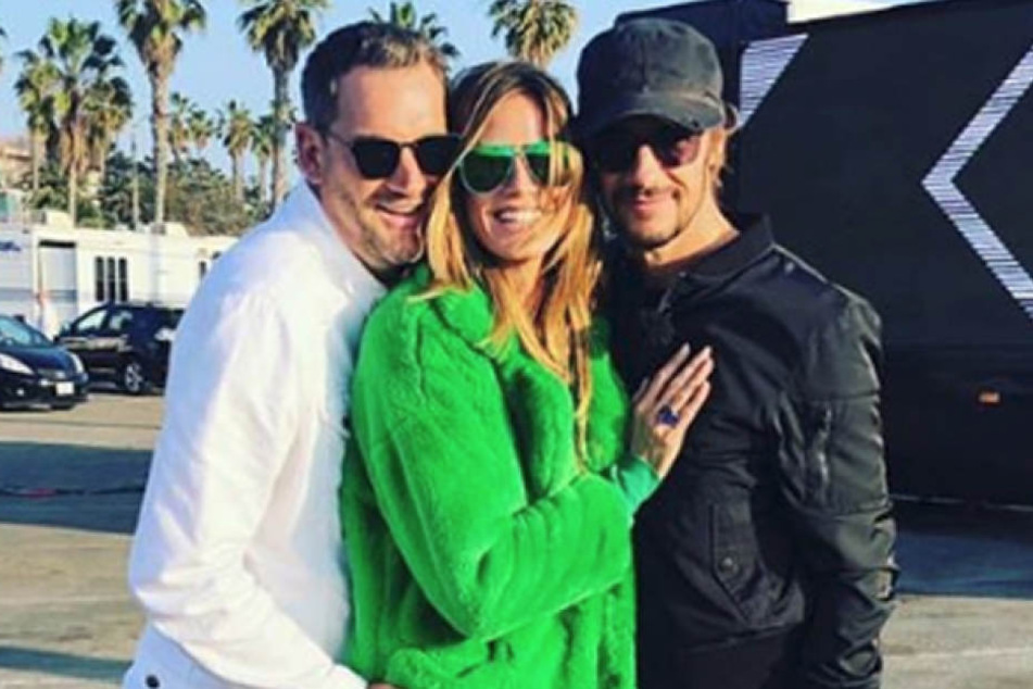 Geht da was? Heidi mit ihren Jury-Kollegen Thomas Hayo (49, r.) und Michael Michalsky (51).