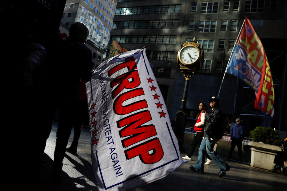 Donald Trump supporters have gathered in New York City anticipating his possible arrest.