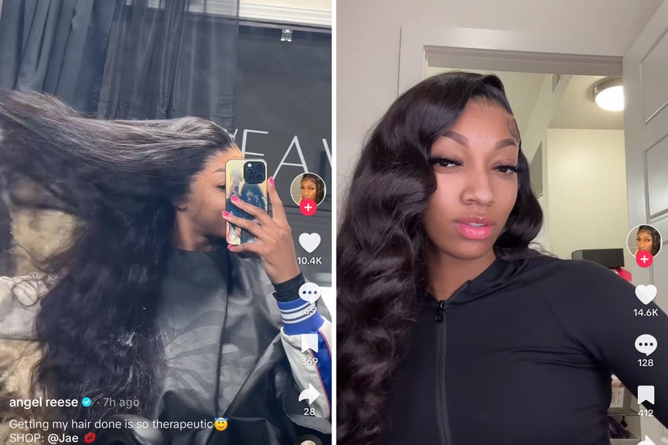 Prepping for her graduation pictures on Thursday, Angel Reese teased her fabulous new hair and fans absolutely lost it.