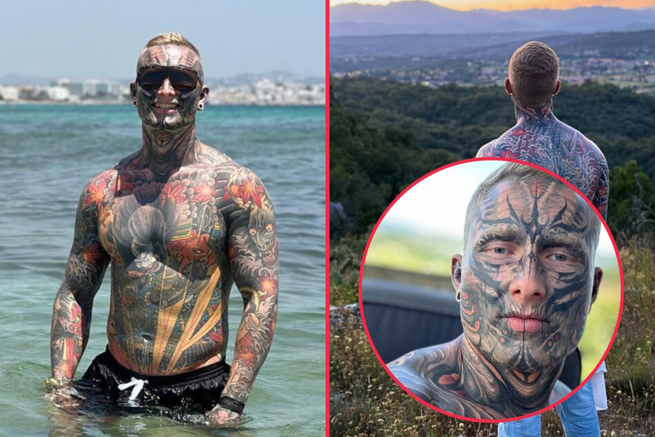 Man who tattooed 95% of his body reveals what he looked like before transformation