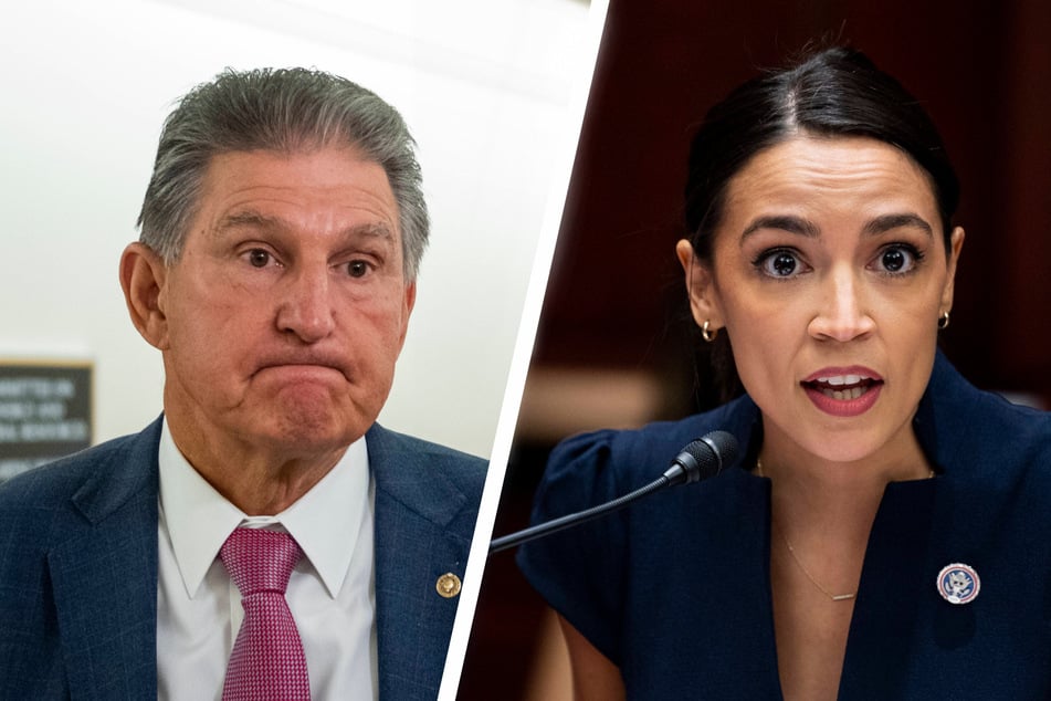 AOC and Joe Manchin continue their feud over $3.5-trillion spending proposal