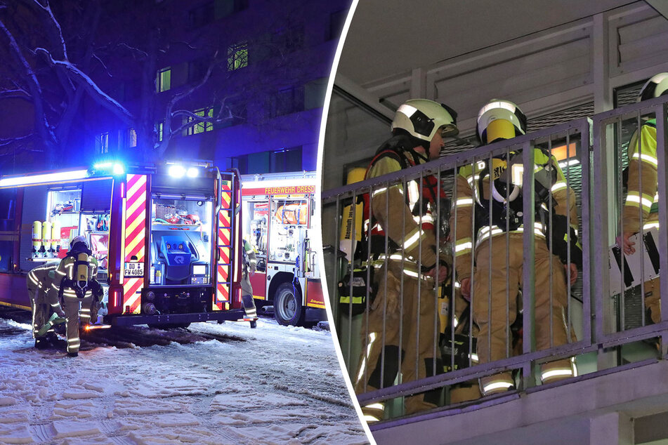 Dresden: Feuer in Hochhaus! Küchenbrand im Gästehaus des Studentenwerks