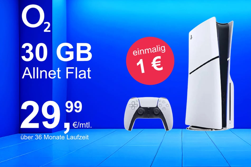 Die PS5 Slim Digital Edition im o2 Mobile M inkl. 30 GB+ für einmalig nur 1 Euro.