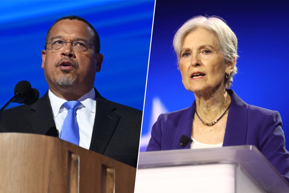 Minnesota Attorney General Keith Ellison (l.) has become the latest Democratic elected official to take to social media in an attempt to take down Green Party presidential nominee Dr. Jill Stein.