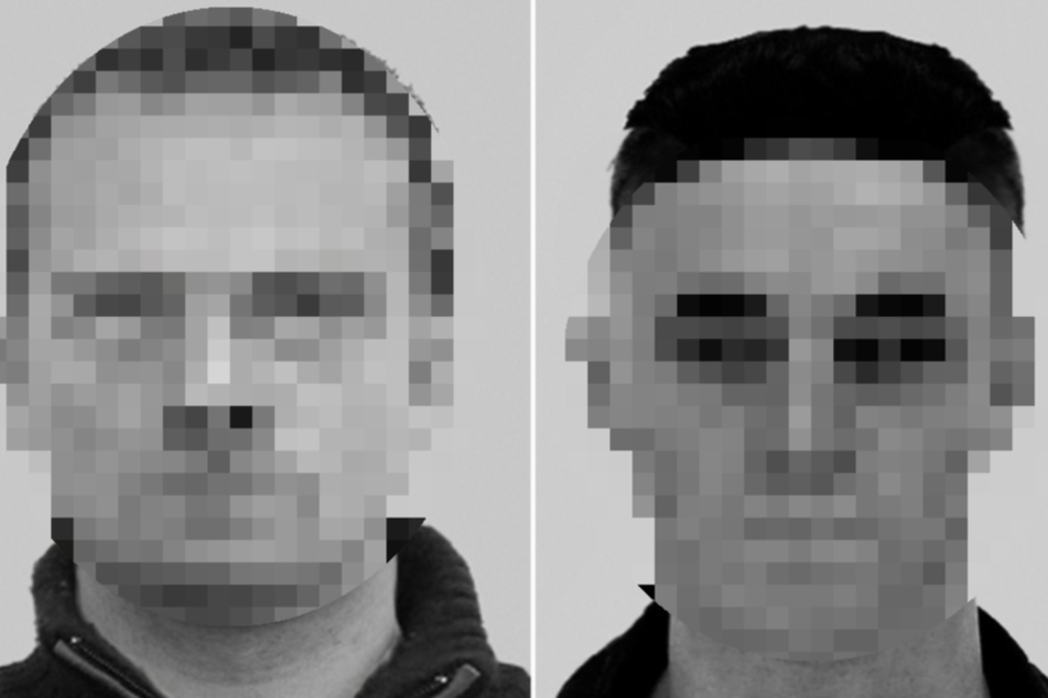 Die Männer wurden anhand zweier Fahndungsfotos gesucht.
