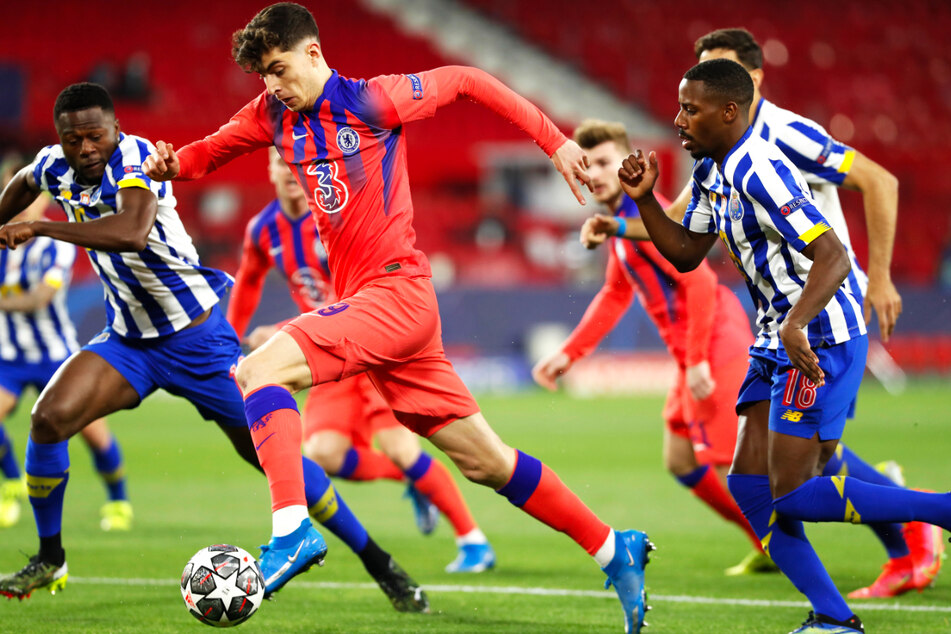 Kai Havertz (2.v.l.) konnte sich nicht entscheidend in Szene setzen.