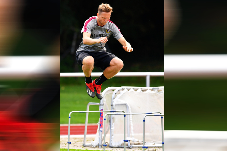 Vollgas beim Training. Marco Hartmann will die Hürde nehmen und seinen Stammplatz im defensiven Mittelfeld zurück.