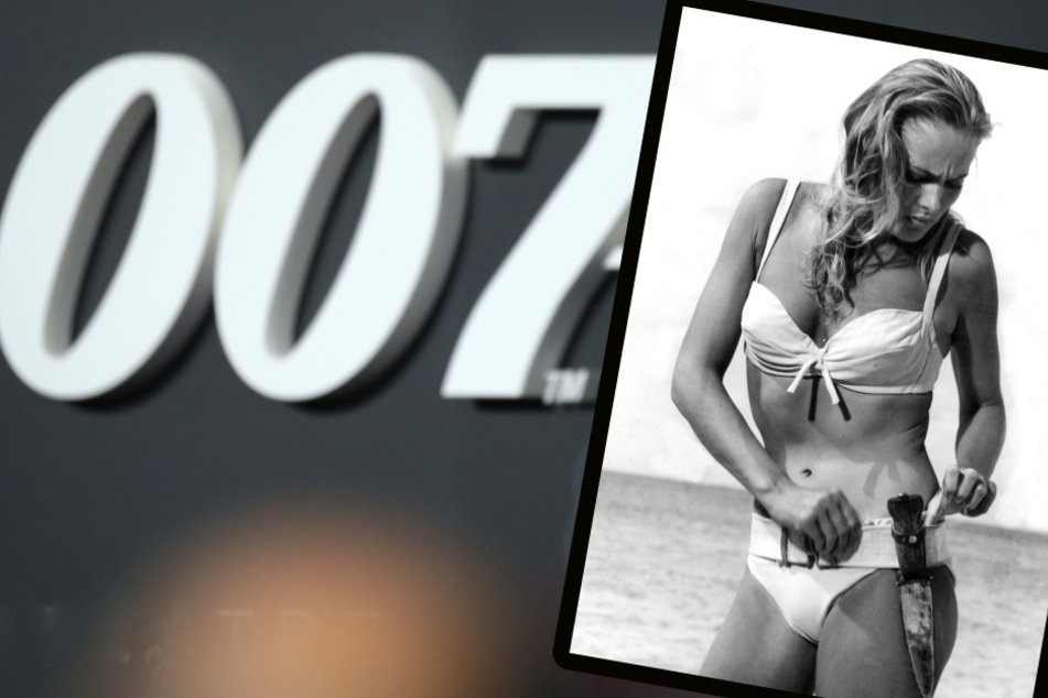 Keiner gab das Mindestgebot von 300.000 Euro für den legendären Bond-Bikini (r.) ab. (Bildmontage)