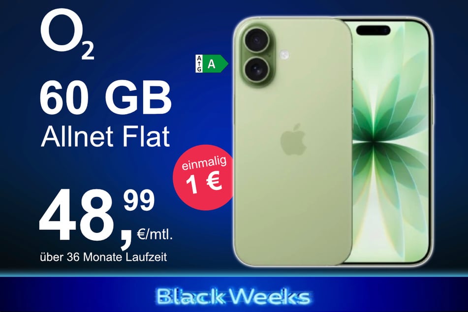 Das neue iPhone 17 inkl. 60 GB Datenvolumen für nur 1 Euro exklusiv bei o2.