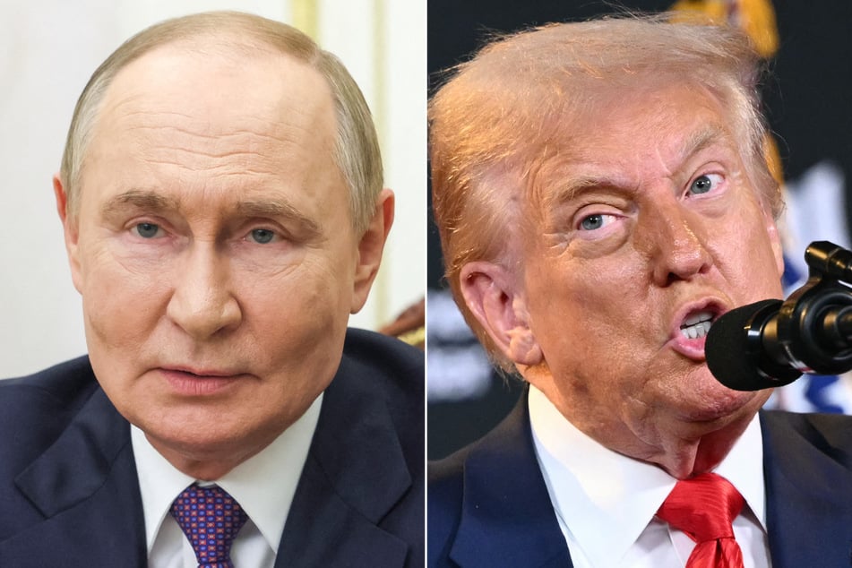 Donald Trump (r.) admitted there's a "25% chance" that his talks with Vladimir Putin will not be successful.