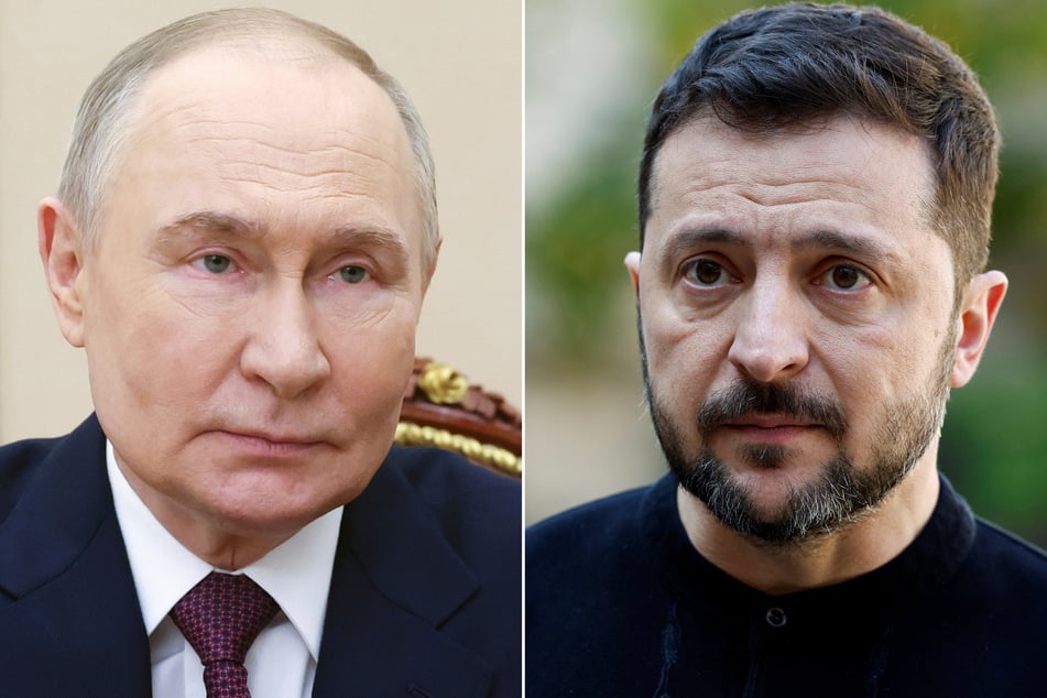 Der russische Präsident Wladimir Putin (73, l.) und der ukrainische Präsident Wolodymyr Selenskyj (48).
