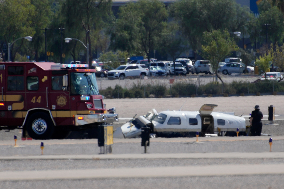 Vier Menschen starben bei der Kollision zweier Flugzeuge über dem North Las Vegas Airport.