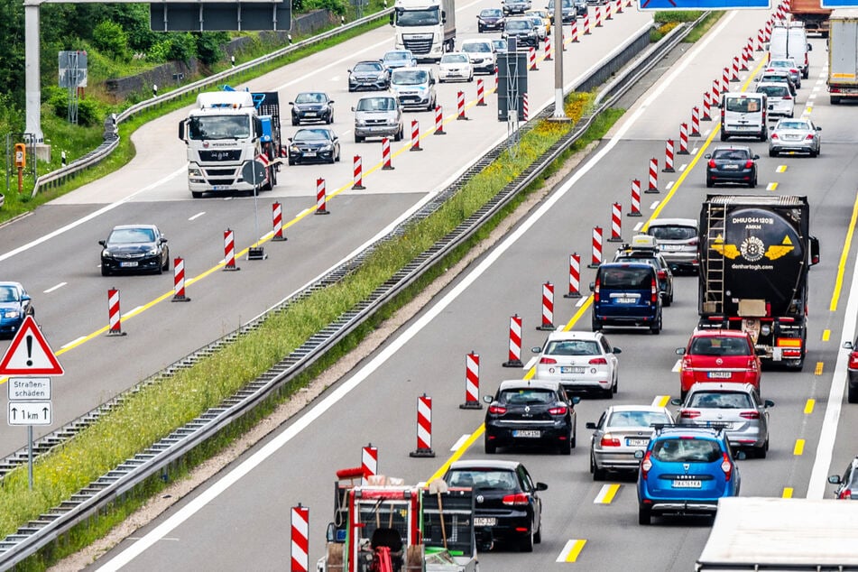 Wegen Bauarbeiten kommt es auf der A4 kurz vor Dresden derzeit zu Stau. (Symbolbild)