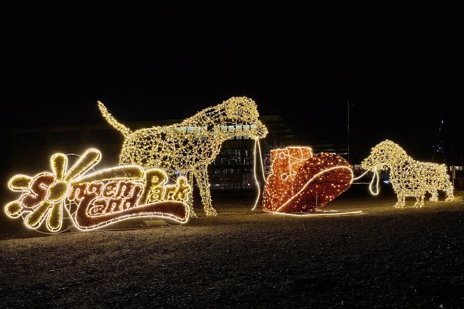 Der Sonnenlandpark hat sich in eine tolle Lichter-Landschaft verwandelt.