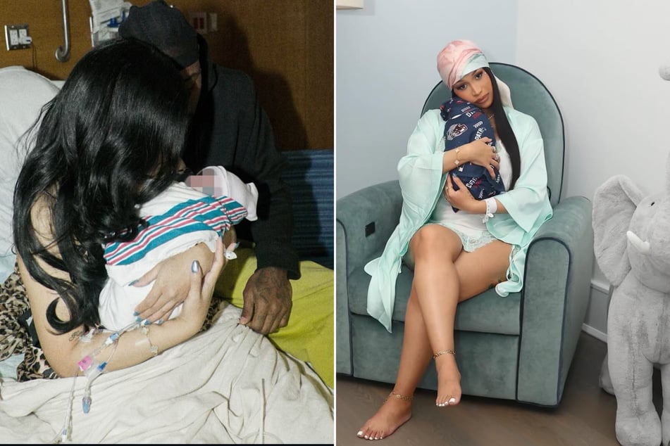 Cardi B shares first photos of baby boy – with an adorable tribute to Stefon Diggs!