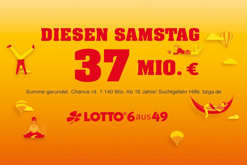 LOTTO 6aus49: Diesen Samstag (16.9.) liegen 37 Millionen Euro im Jackpot.