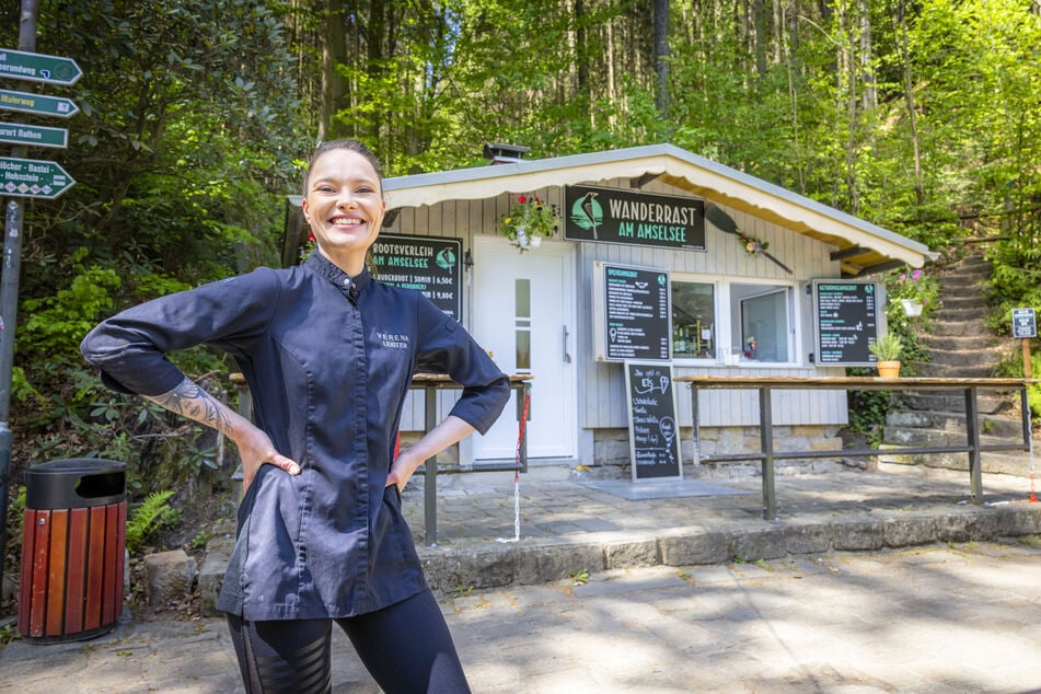 Im April 2024 eröffnete die TV-Köchin die "Wanderrast" am Amselsee.
