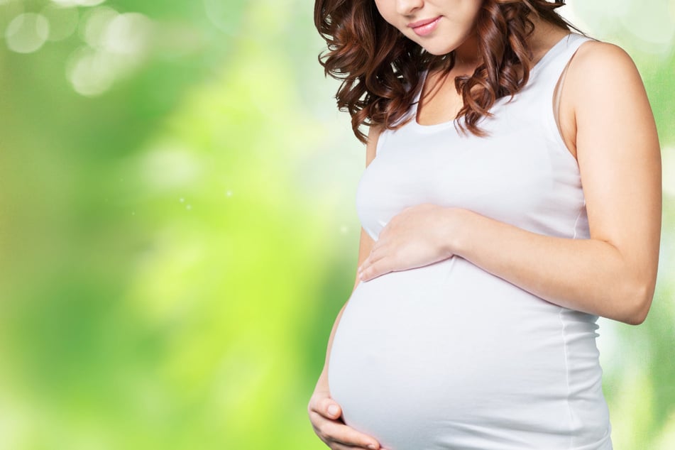 Women about to give birth have a high concentration of anti-inflammatory hormones in their bodies (stock image).