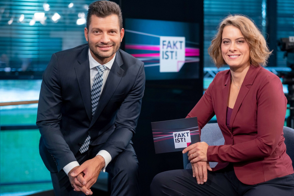 "Fakt ist!"-Moderatoren Stefan Bernschein (35) und Anja Heyde (45) diskutieren mit ihren Gästen über die andauernde Hitzewelle in Deutschland.