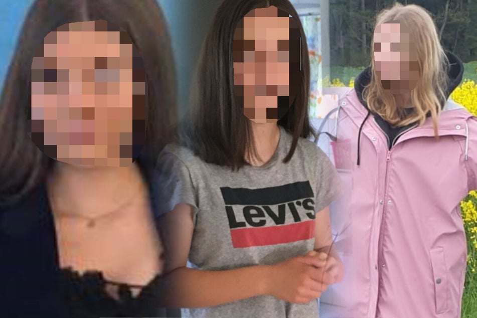 Die Polizei veröffentlichte Fotos der drei vermissten Mädchen.