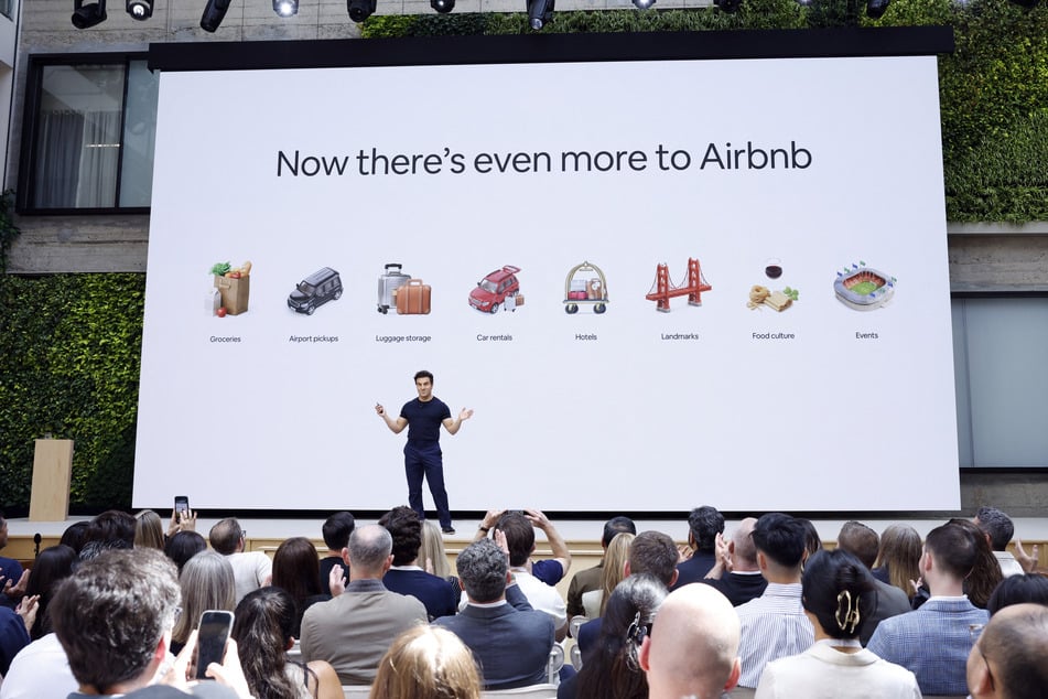Airbnb CEO Brian Chesky speaks onstage during the Airbnb 2026 Summer Release keynote in San Francisco, California, on May 20, 2026.
