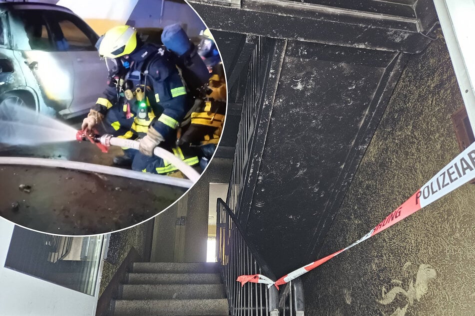 Leipzig: Brände in Leipzigs Westen beschäftigen Feuerwehr: Bewohner von Plattenbau evakuiert