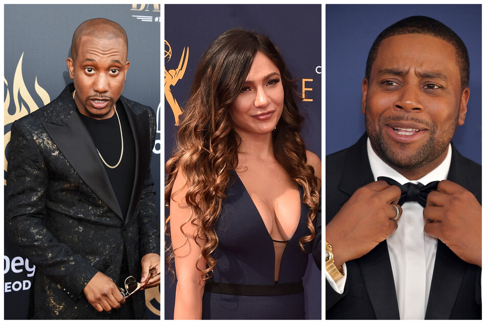 Christina Evangeline, who is currently divorcing Kenan Thompson (r.), is now dating his Saturday Night Live co-star, Chris Redd.