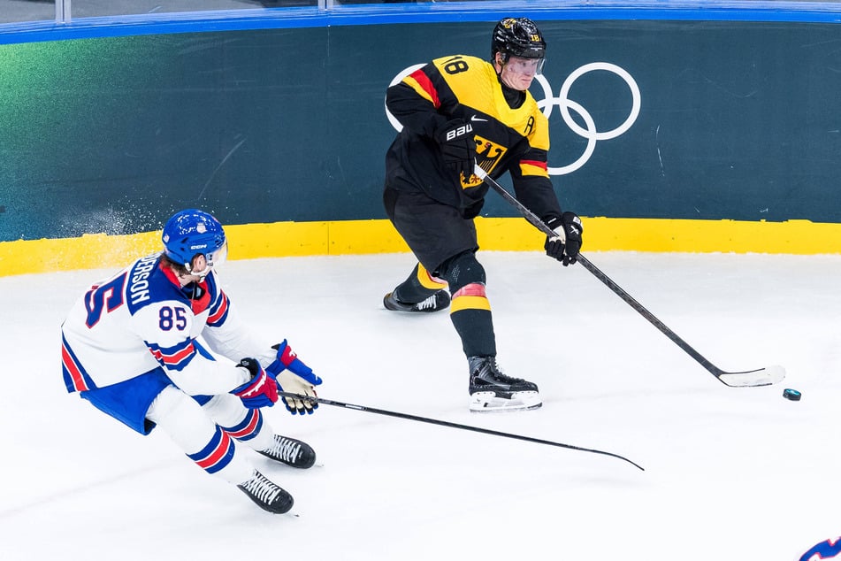 Tim Stützle (24) gelang gegen die USA der Ehrentreffer.