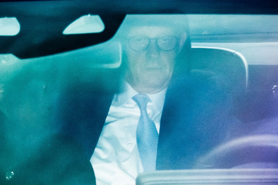 Der Kanzler war erst kurz vor seiner Ansprache in der CDU-Parteizentrale eingetroffen.