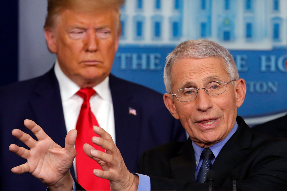 Der Immunologe Anthony Fauci (79, r.) wird "gegen seinen Willen" in Wahlwerbespots für Donald Trump zitiert.