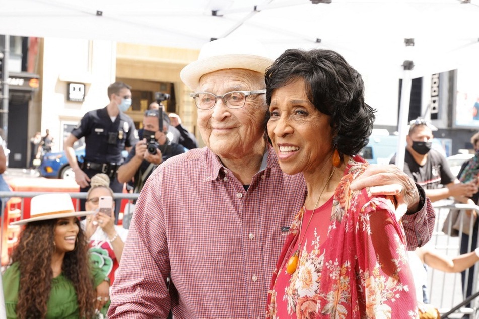 Norman Lear attends the 2021 Hollywood Walk of Fame Star Ceremony honoring Marla Gibbs, who played Florence Johnston in The Jeffersons.
