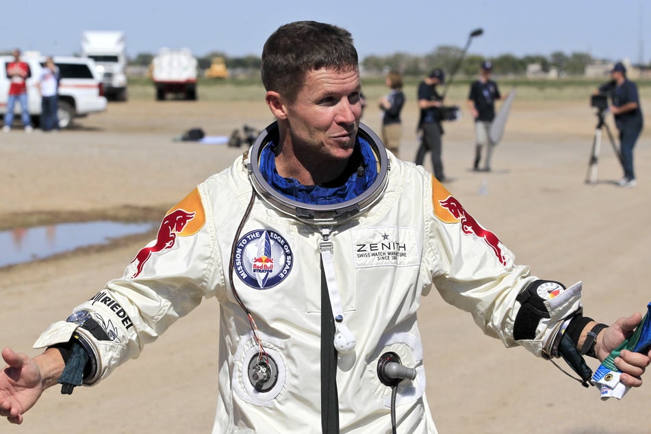 Felix Baumgartner trug das "Red Bull"-Logo 2012 in überirdische Dimensionen. (Archivbild)