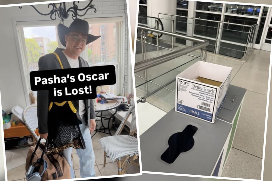 Vor seinem Abflug in New York hatte Talankin seinen Oscar noch. Nachdem die Trophäe in den Karton gepackt wurde, ging sie verschwunden.