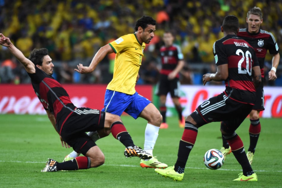 Bei der historischen WM-Schmach gegen Deutschland gehörte Fred (40, 2.v.l.) zur brasilianischen Startelf.