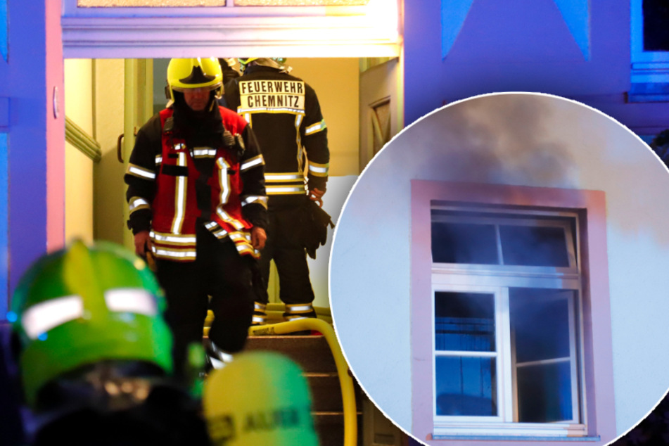 Chemnitz: Küche in Chemnitz in Brand geraten: Frau (21) verletzt